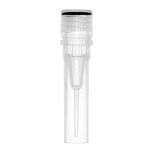 clear plastic tubes with caps